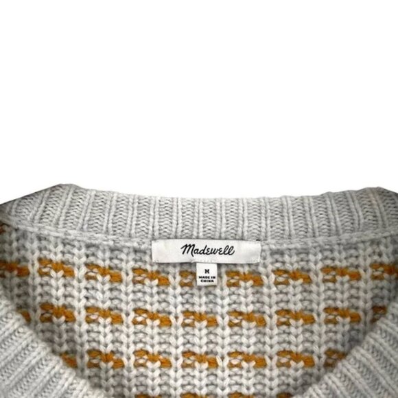 Madewell Striped Barfield Sweater Size M - Picture 6 of 9